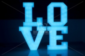 LOVE (3D z plexi LED RGB)