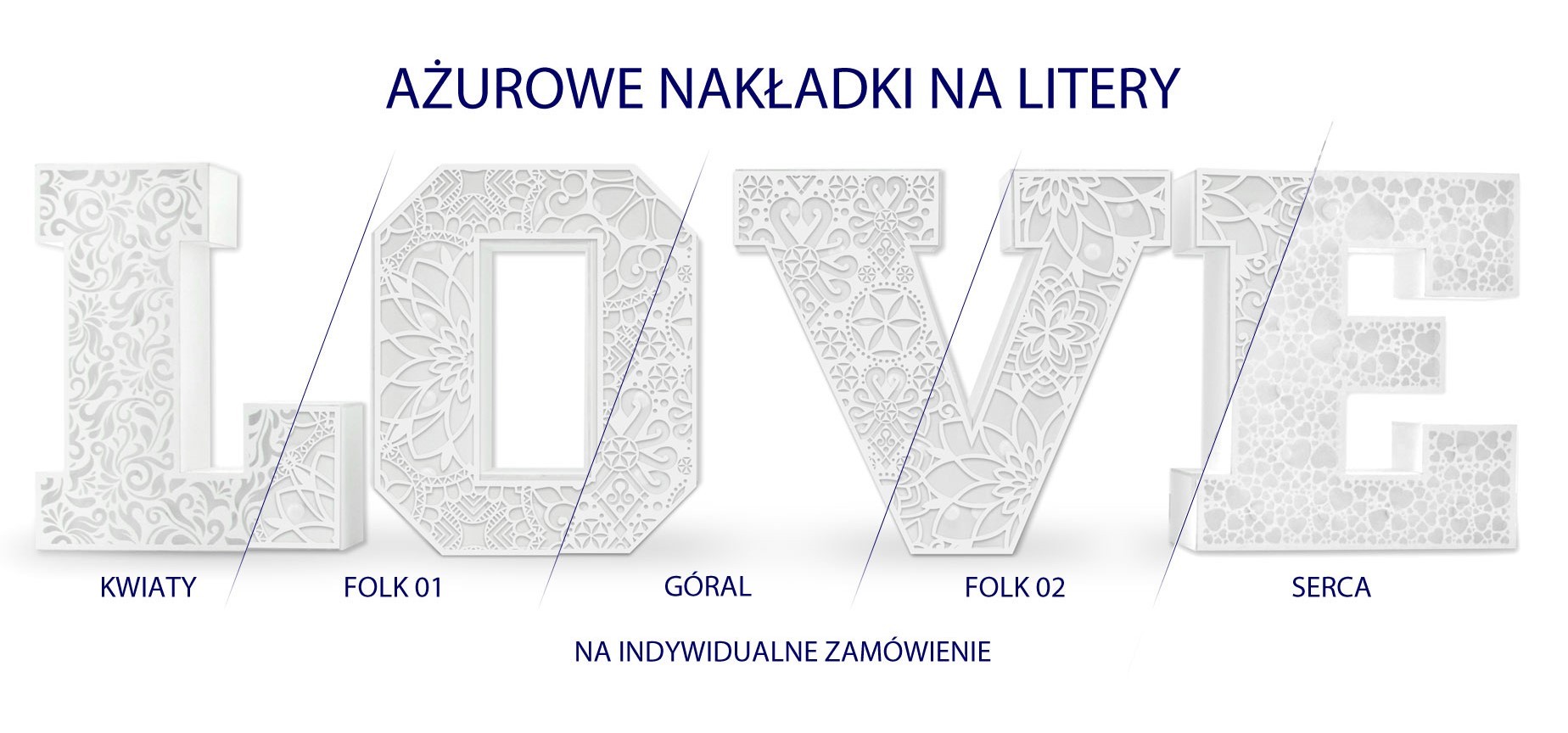 Ażurowe LOVE marki BRANDEKOR